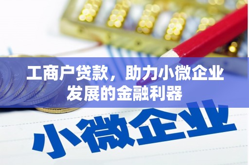 肃南工商户贷款,助力小微企业发展的金融利器 肃南工商户贷款,助力小微企业发展的金融利器
