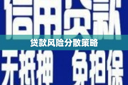 莫旗贷款风险分散策略