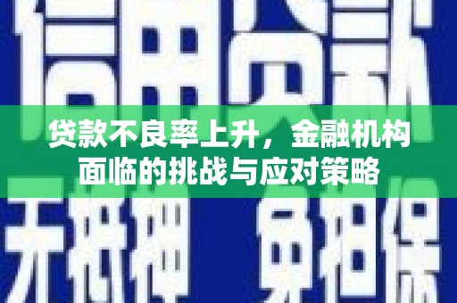 岱山贷款不良率上升，金融机构面临的挑战与应对策略