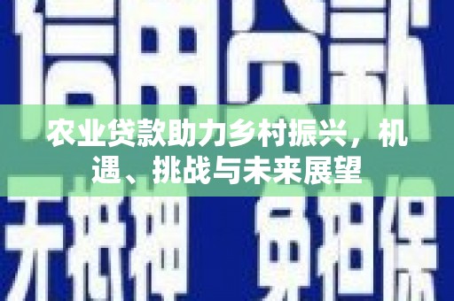 达拉特旗农业贷款助力乡村振兴，机遇、挑战与未来展望