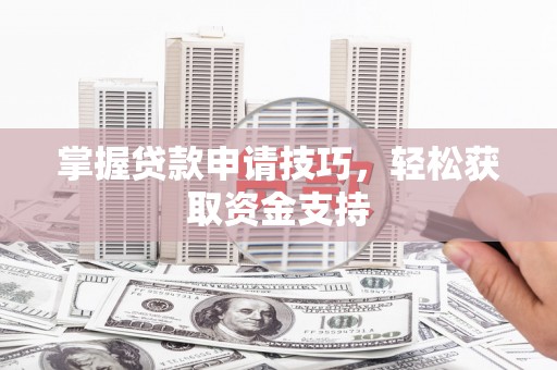 阜平掌握贷款申请技巧，轻松获取资金支持