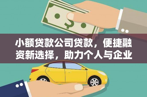 新蔡小额贷款公司贷款，便捷融资新选择，助力个人与企业成长