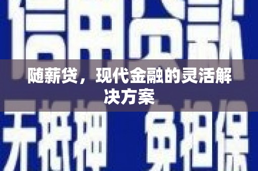 靖州随薪贷，现代金融的灵活解决方案