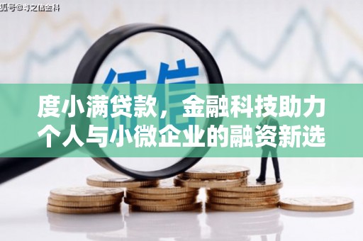 雁江度小满贷款，金融科技助力个人与小微企业的融资新选择