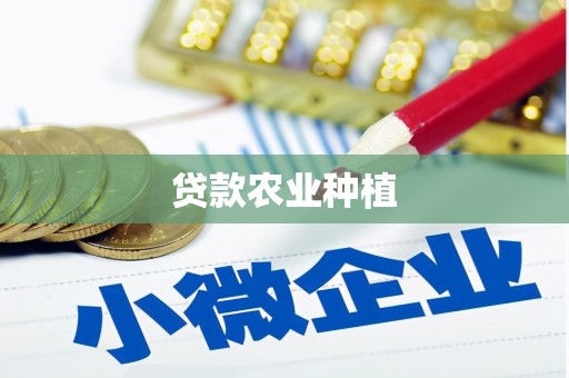 北关贷款农业种植