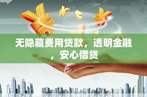 西和无隐藏费用贷款，透明金融，安心借贷