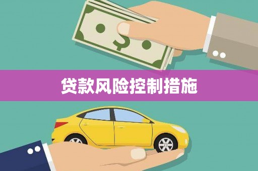 富裕贷款风险控制措施